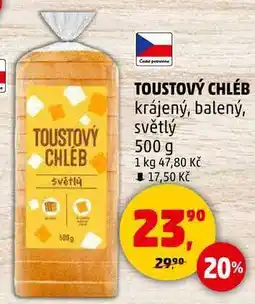 Penny Market TOUSTOVÝ CHLEB světlý, 500g nabídka
