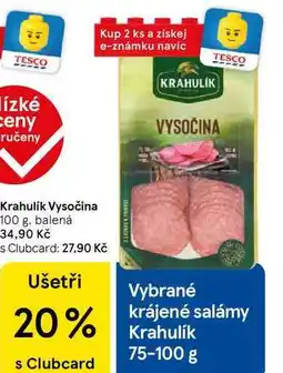 Tesco Krahulík Vysočina, 100 g nabídka