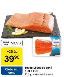Tesco Tesco Losos obecný filet s kůží, 100 g nabídka