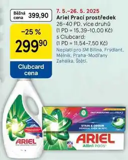 Tesco Ariel Prací prostředek, 26-40 PD, více druhů nabídka