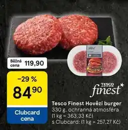 Tesco Tesco Finest Hovězí burger, 330 g nabídka
