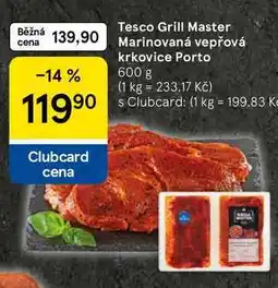 Tesco Tesco Grill Master Marinovaná vepřová krkovice Porto, 600 g nabídka