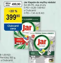 Tesco Jar Kapsle do myčky nádobí, 54-65 PD, dva druhy nabídka