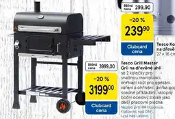 Tesco Tesco Grill Master Gril na dřevěné uhlí se 2 kolečky pro snadnou manipulaci nabídka
