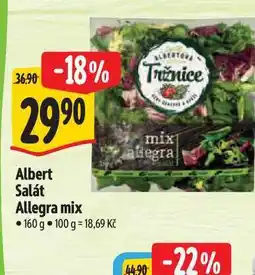 Albert Albert Salát Allegra mix 160 g nabídka