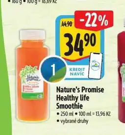 Albert Nature's Promise Healthy life Smoothie 250 ml nabídka