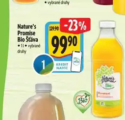 Albert Nature's Promise Bio Šťáva 1 l nabídka