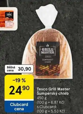 Tesco Tesco Grill Master Šumperský chléb, 450 g nabídka