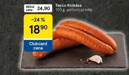 Tesco Tesco Klobása, 100 g nabídka