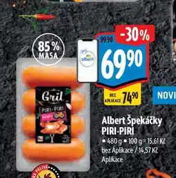 Albert Albert Špekáčky PIRI-PIRI 480 g nabídka