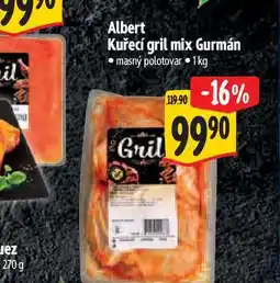 Albert Albert Kuřecí gril mix Gurmán 1 kg nabídka