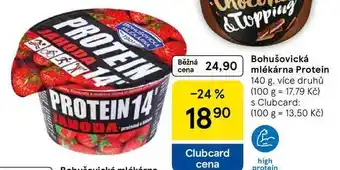 Tesco Bohušovická mlékárna Protein, 140 g, více druhů nabídka