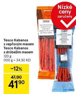 Tesco Tesco Kabanos s vepřovým masem, 120 g nabídka