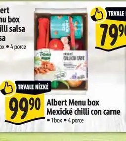 Albert Albert Menu box Mexické chilli con carne 1 box nabídka