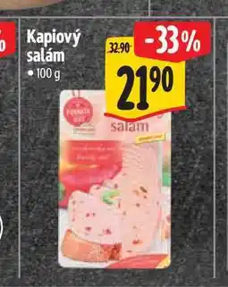 Albert Kapiový salám 100 g nabídka