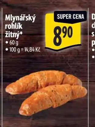 Albert Mlynářský rohlík žitný 60 g nabídka