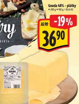 Albert Gouda 48% - plátky 200 g nabídka