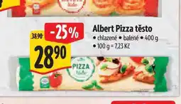 Albert Albert Pizza těsto chlazené balené 400 g nabídka