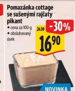 Albert Pomazánka cottage se sušenými rajčaty pikant 100 g nabídka