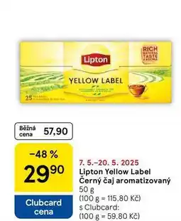 Tesco Lipton Černý čaj aromatizovaný, 50 g nabídka