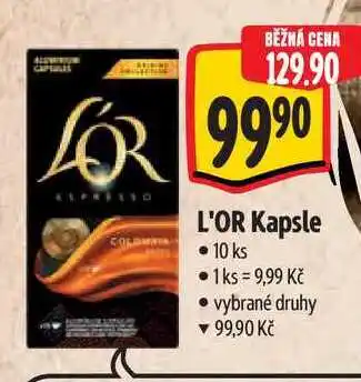 Albert L'OR Kapsle 10 ks nabídka
