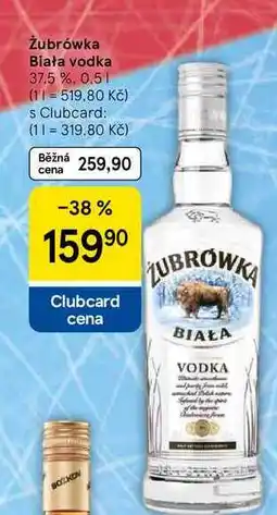 Tesco Żubrówka Biała vodka 37.5 %, 0.5 l nabídka