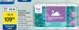 Tesco Harmony Toaletní papír Soft bílý, 16 rolí, 3 vrstvy nabídka