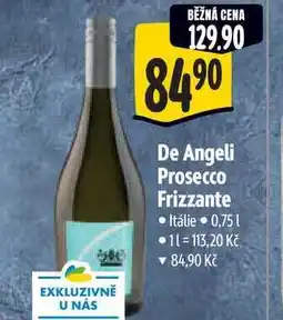 Albert De Angeli Prosecco Frizzante 0,75 l nabídka
