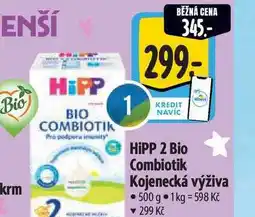 Albert HiPP 2 Bio Combiotik Kojenecká výživa 500 g nabídka