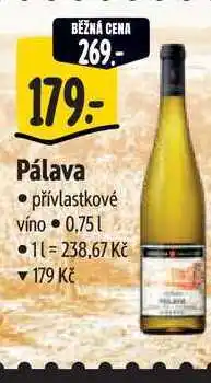 Albert Pálava 0,75 l nabídka