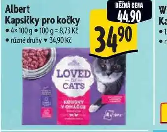 Albert Albert Kapsičky pro kočky 4x100 g nabídka