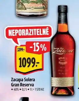 Albert Zacapa Solera Gran Reserva 40% 0,71 nabídka
