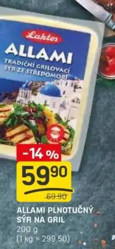 Flop Allami plnotučný sýr na gril nabídka