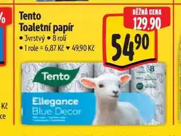 Albert Tento Toaletní papír 3vrstvý 8 rolí nabídka