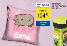 Tesco Dekorační polštář Pusheen, 40 x 40 cm nabídka