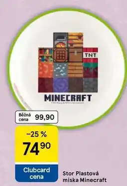 Tesco Stor Plastová miska Minecraft nabídka