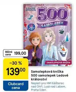 Tesco Samolepková knížka 500 samolepek Ledové království nabídka