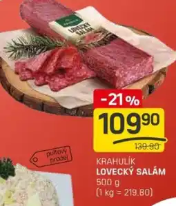 Flop Krahulik lovecký salám nabídka