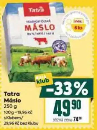 Billa Tatra Máslo nabídka