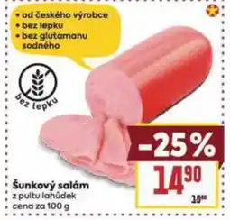Billa Šunkový salám nabídka