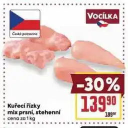 Billa Kuřecí řízky mix prsní, stehenní nabídka