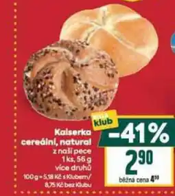 Billa Kaiserka cereální, natural nabídka