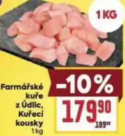 Billa Farmářské kuře z Údlic, Kuřecí kousky nabídka