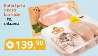 Potraviny CZ Kuřecí prsa s kostí bez kůže nabídka
