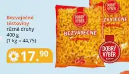 Potraviny CZ Bezvaječné těstoviny nabídka