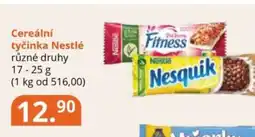 Potraviny CZ Cereální tyčinka Nestlé nabídka