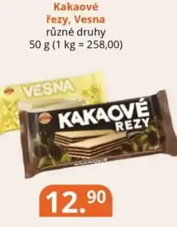 Potraviny CZ Kakaové řezy, Vesna nabídka