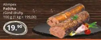 Potraviny CZ Alimpex Paštika nabídka