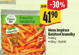 Albert Menu inspirace Batátové hranolky nabídka