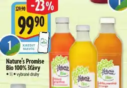 Albert Nature's Promise Bio 100% šťávy nabídka